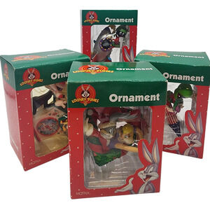 Lot Of 4 Looney Toons Christmas Ornaments